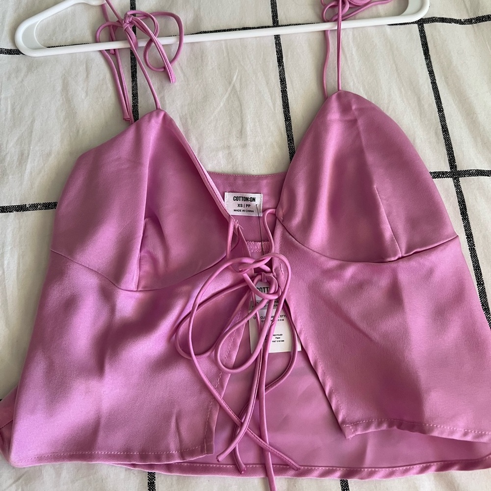 cotton on tie tank top